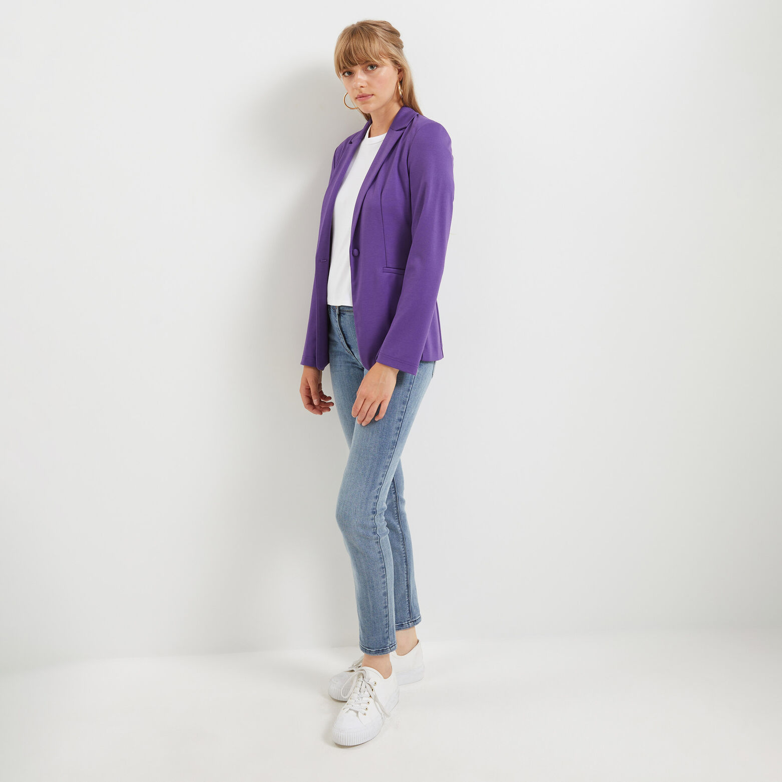 Veste tailleur en maille femme