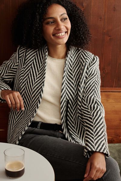 Blazer zippé femme