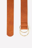 Ceinture large double boucle femme