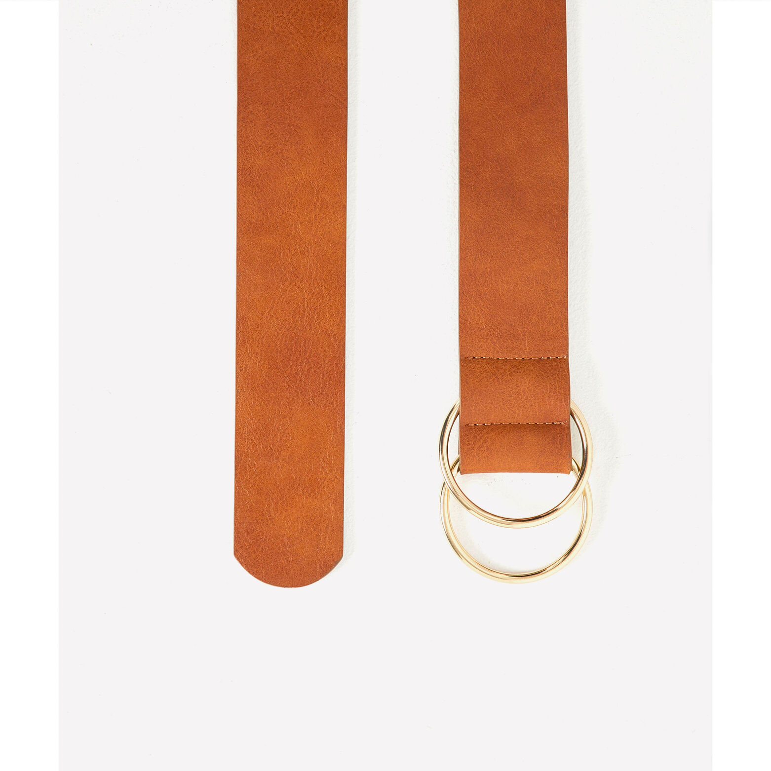 Ceinture large double boucle femme