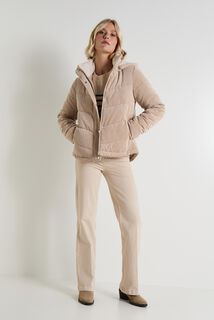 Doudoune velours femme