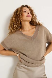 Pull manches courtes femme