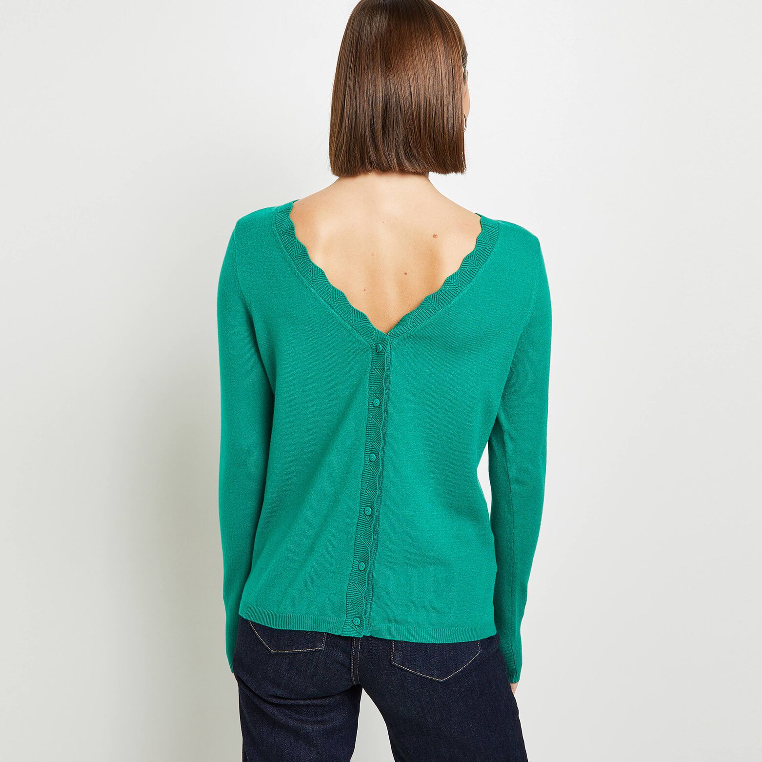 Gilet fine jauge femme