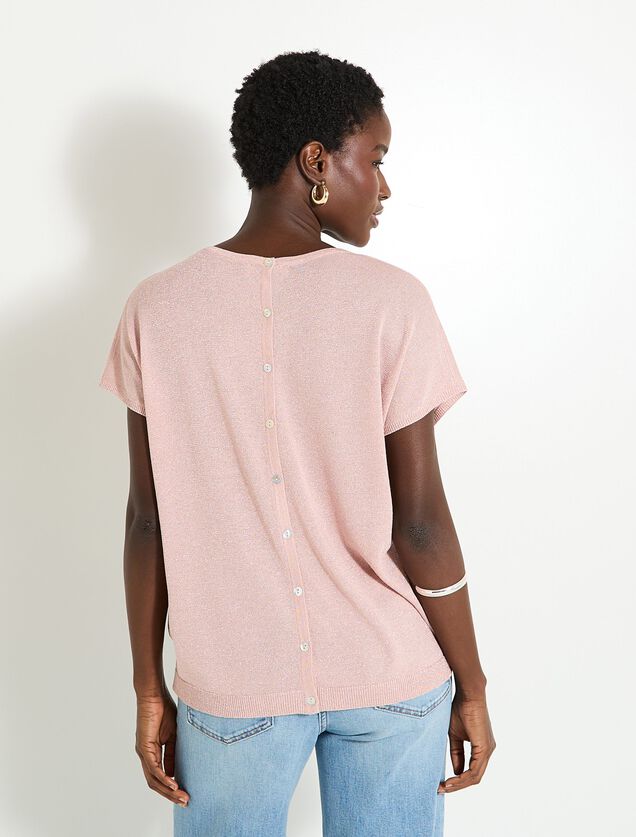 Pull manches courtes femme
