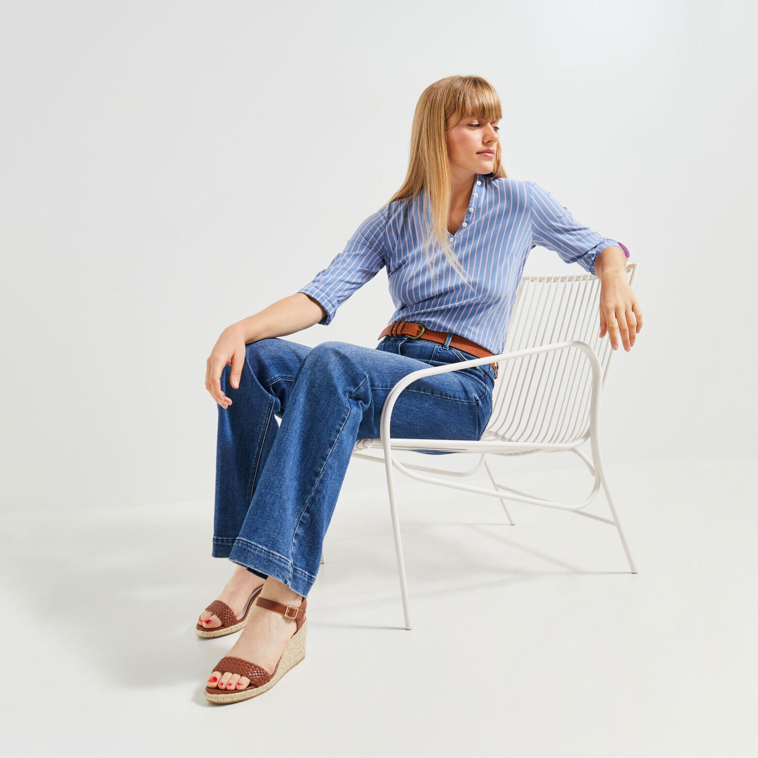 Blouse manches longues femme