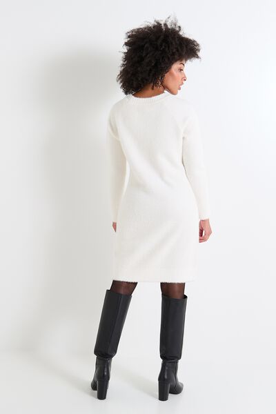 Robe pull col rond femme