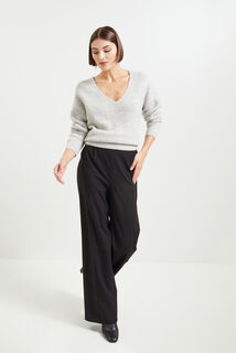 Pull Col V femme