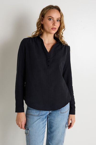 Blouse col chemise femme