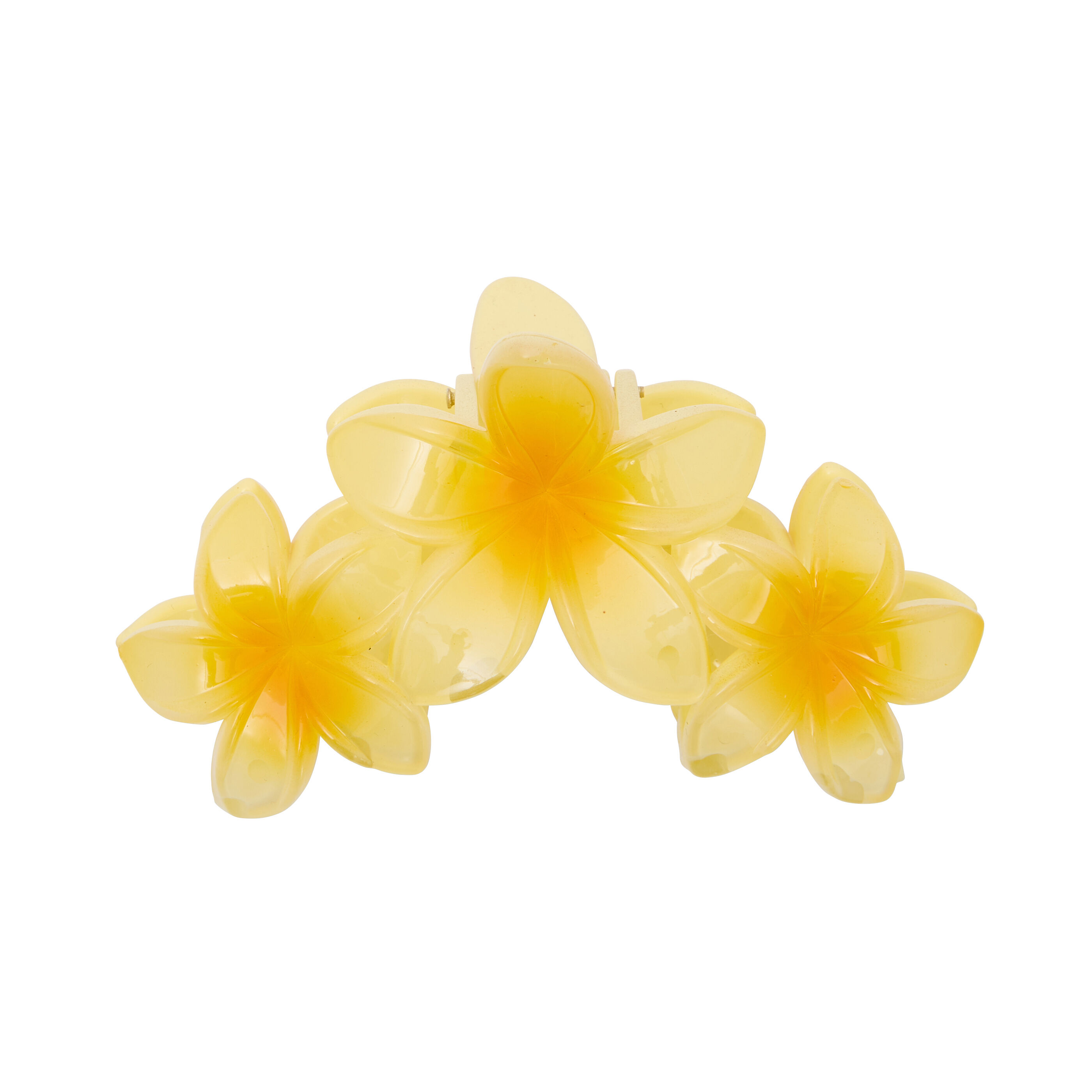 Pince fleur d&rsquo;hibiscus jaune femme