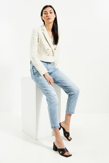 Veste blazer tweed femme