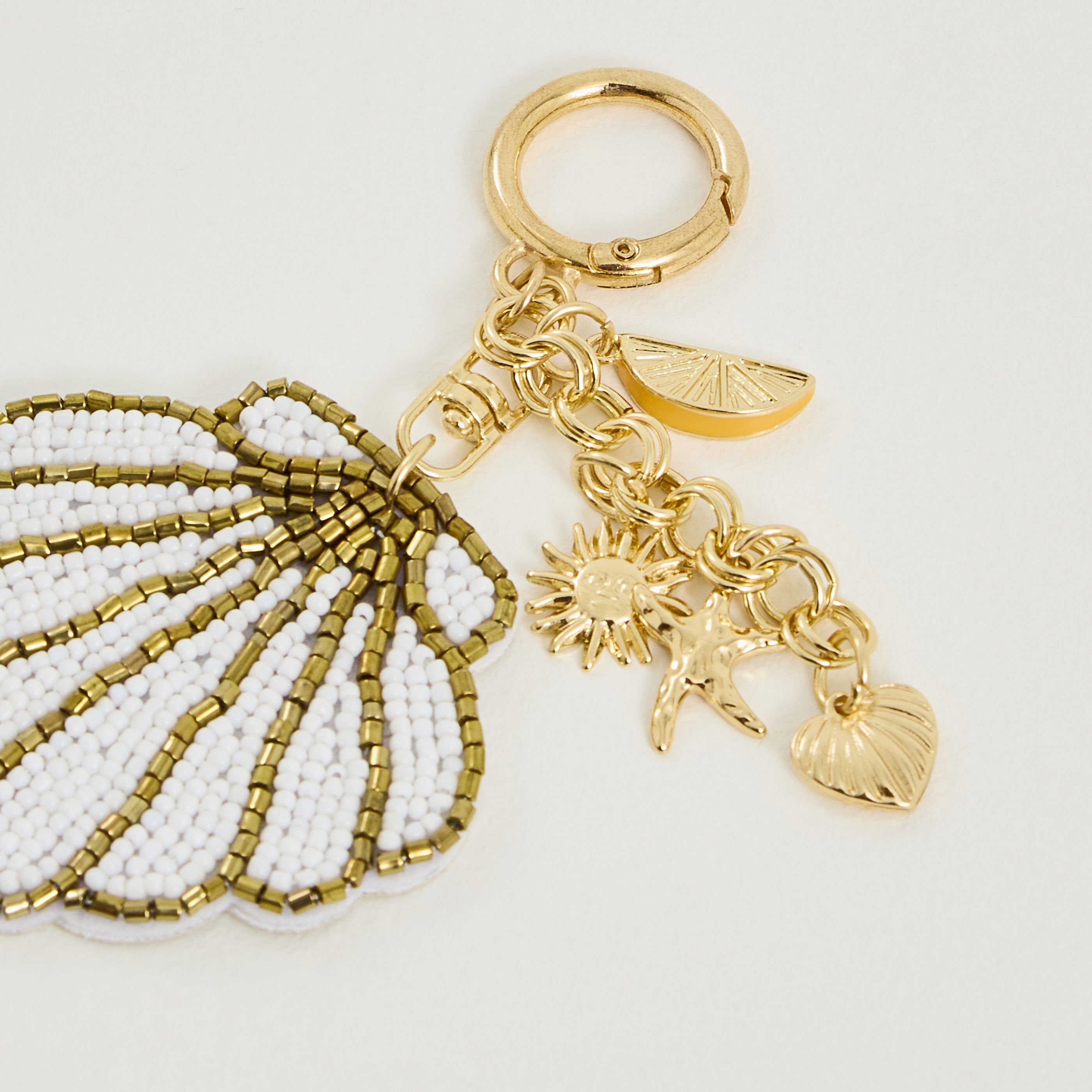 Porte-cl&eacute; fantaisie coquillage femme