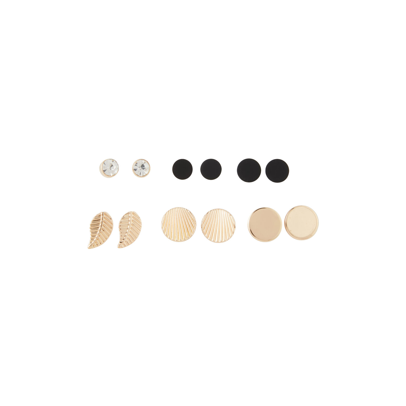 Set de 6 boucles d'oreilles