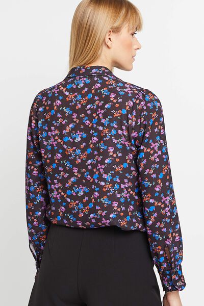 Chemise imprimé fleuri femme