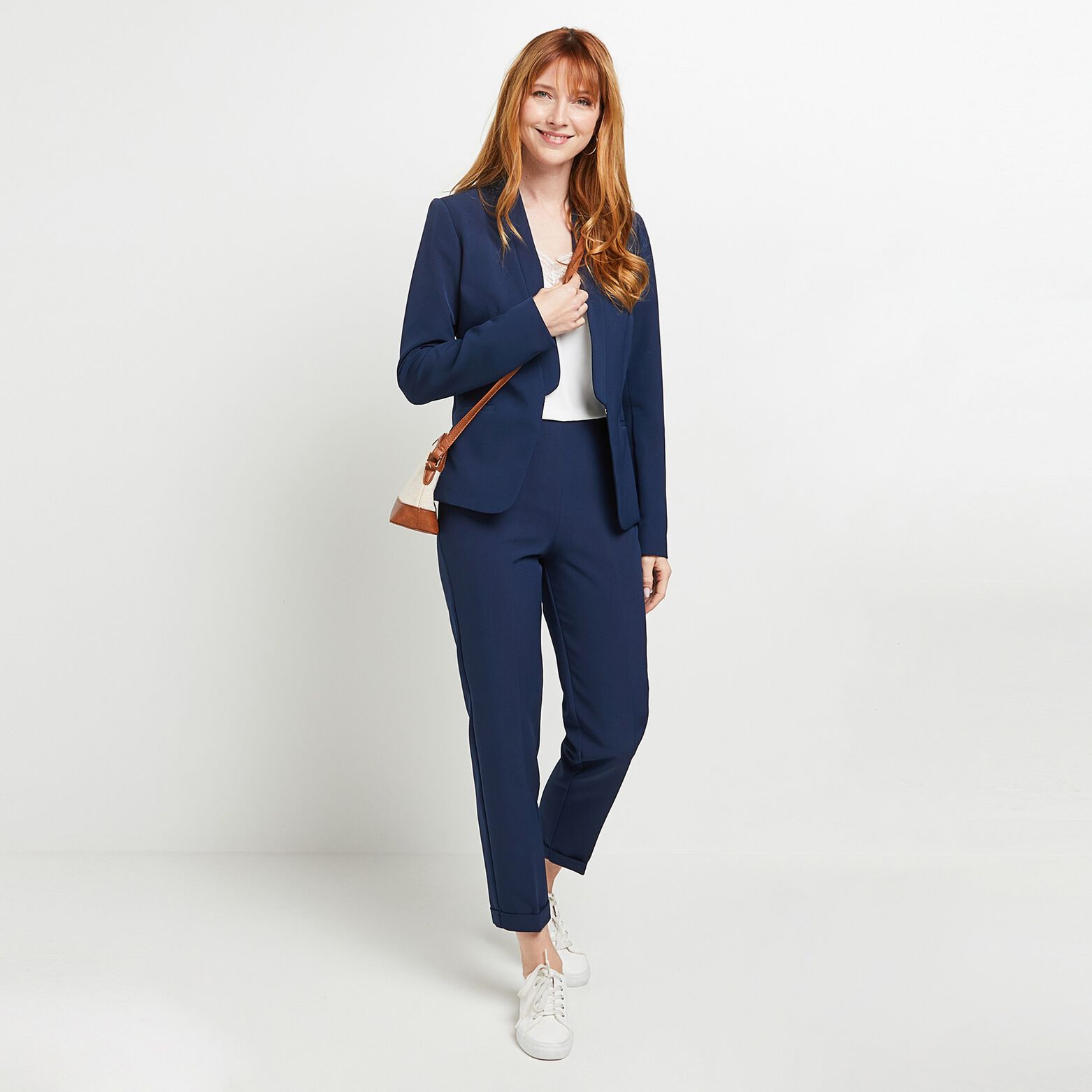 Pantalon cigarette femme