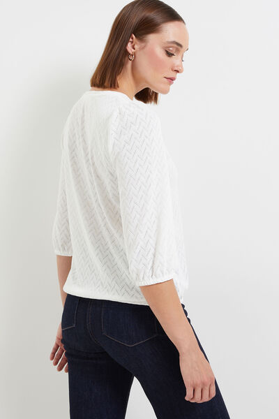 Tshirt maille ajourée femme