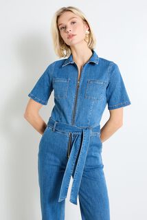 Combinaison en denim femme
