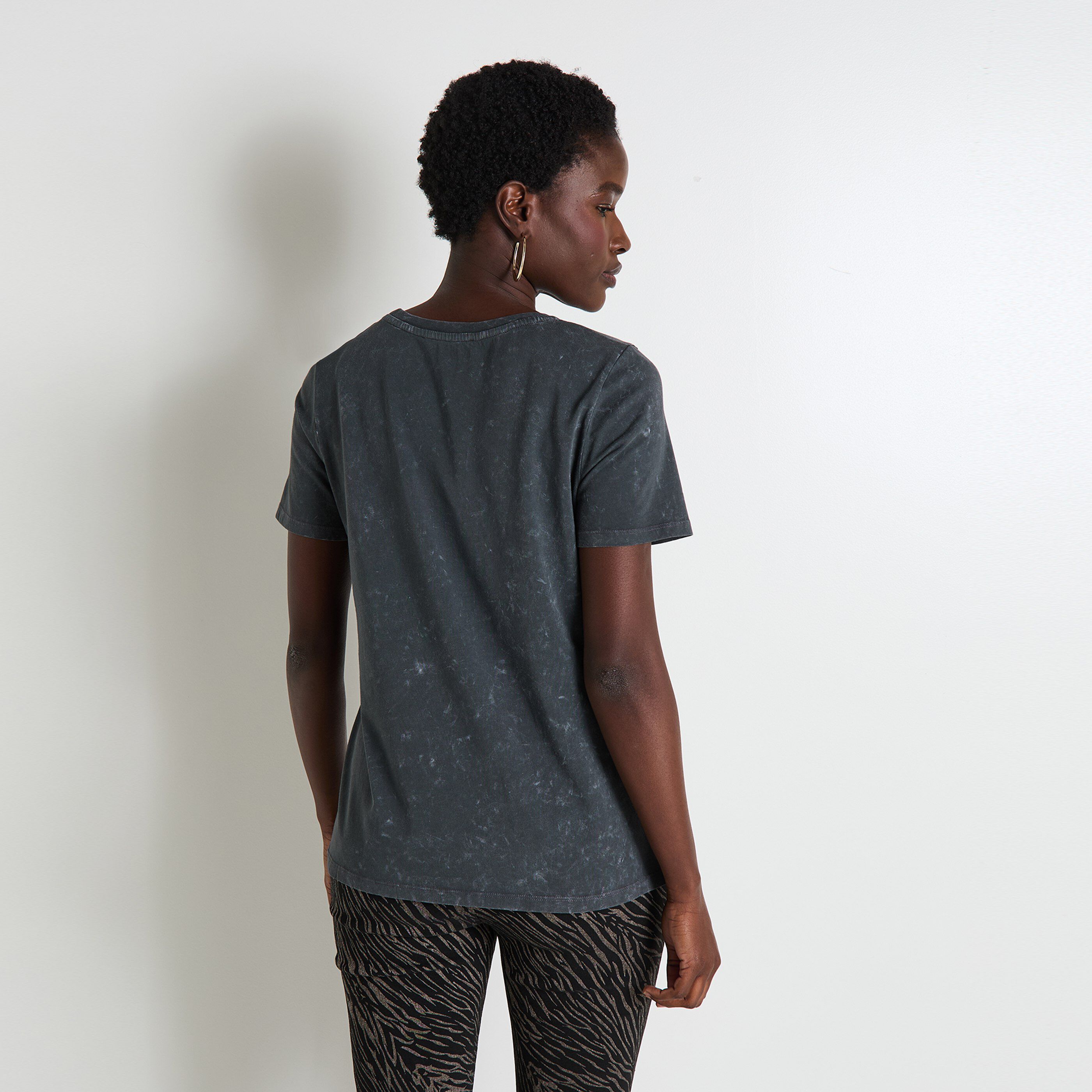 T-shirt col rond femme