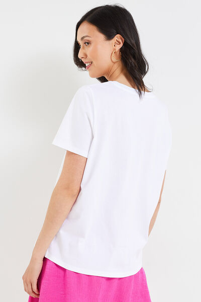 Tshirt print femme