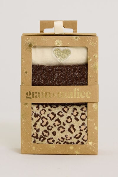 Boîte cadeau paires de chaussettes femme