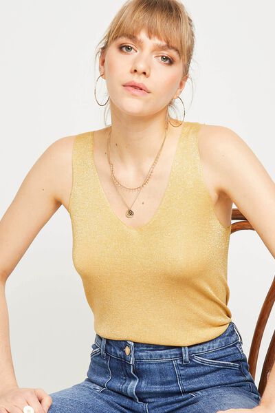 Débardeur lurex femme