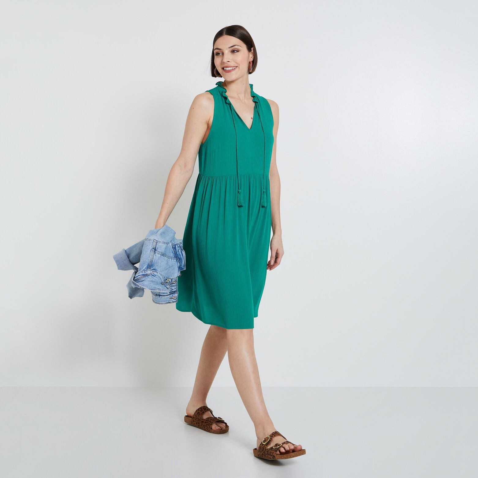 Robe sans manches femme