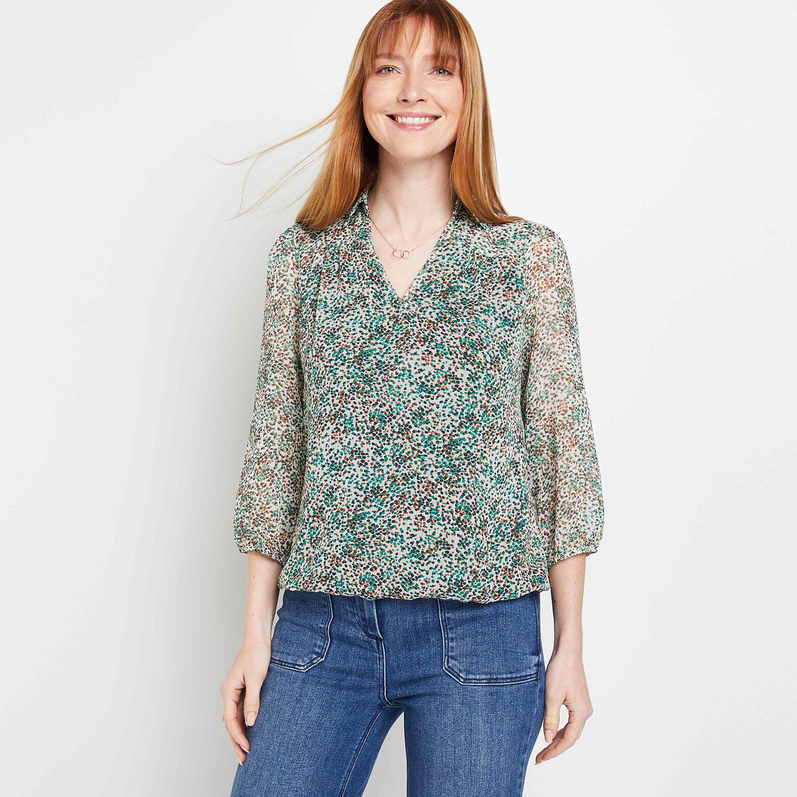 Blouse imprimée femme