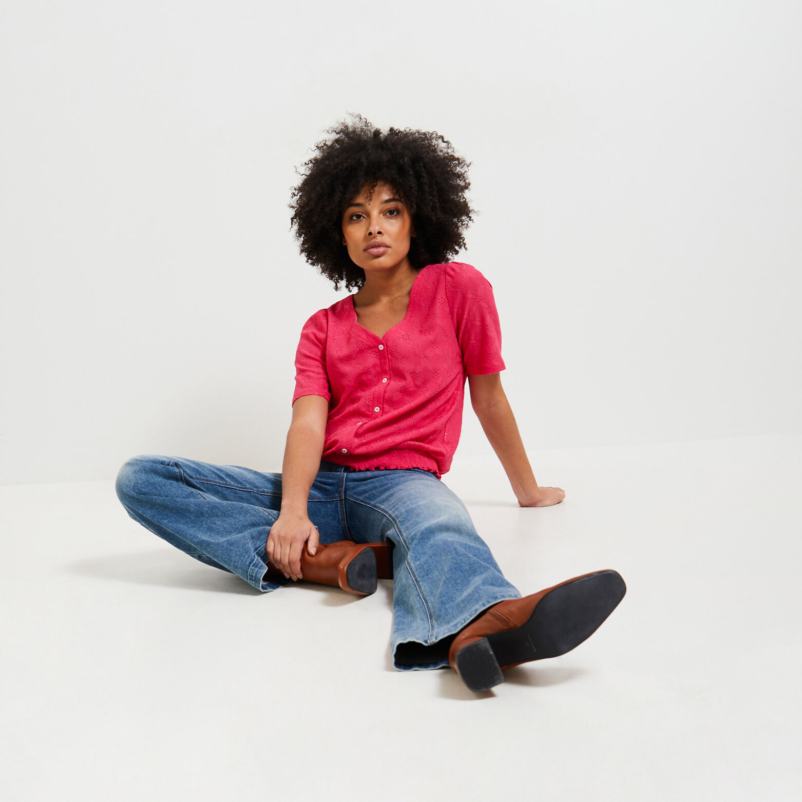 Tshirt ajouré femme