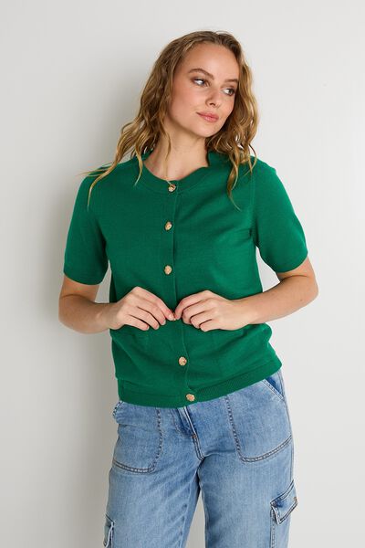 Gilet manches courtes femme