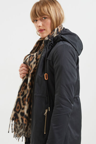 Echarpe motif léopard femme