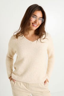 Pull imprimé coloré femme