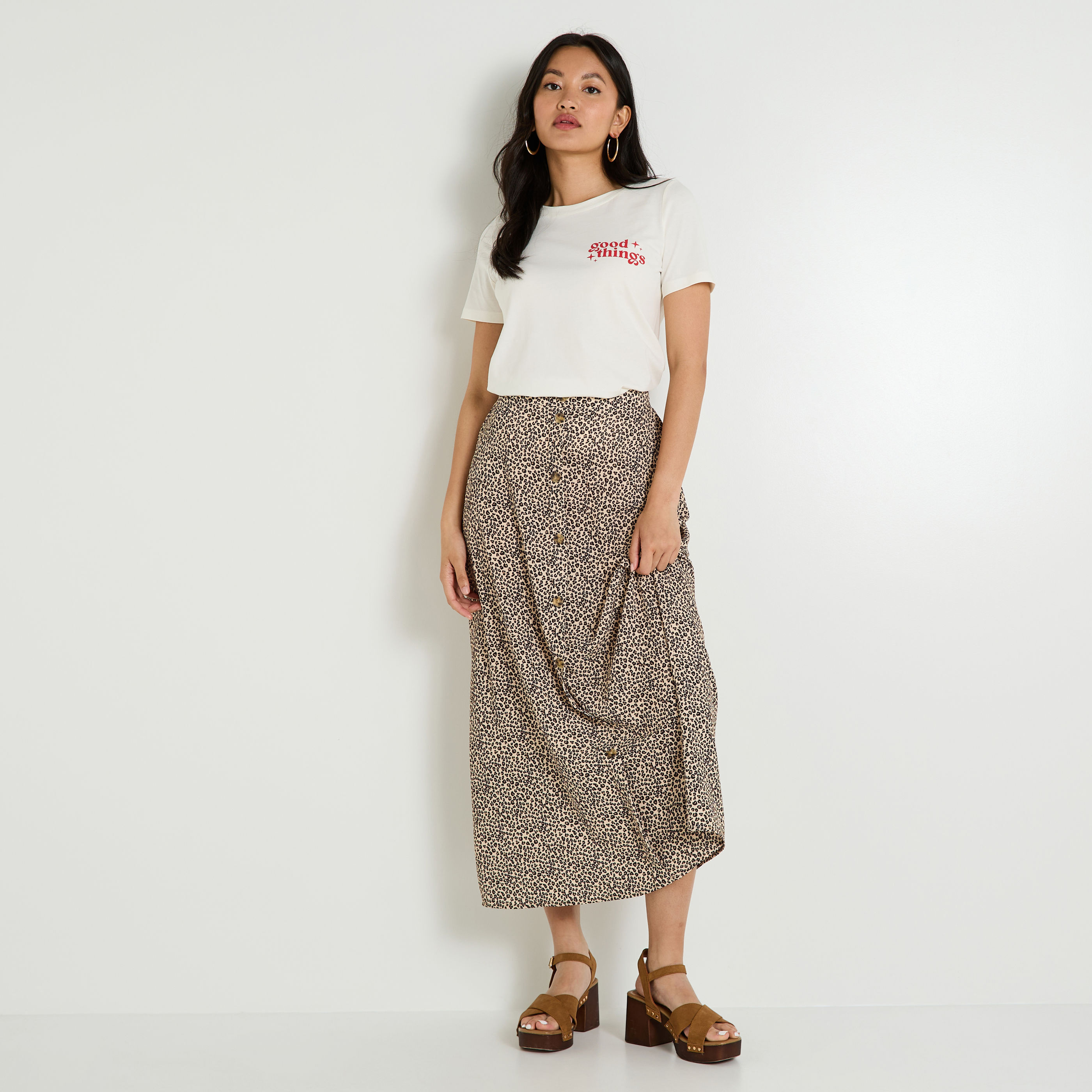 T-shirt col rond femme