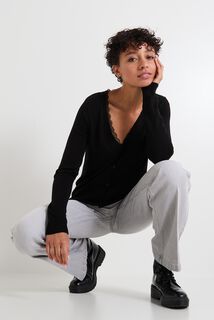 Gilet col V femme