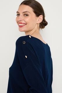 Pull col V femme