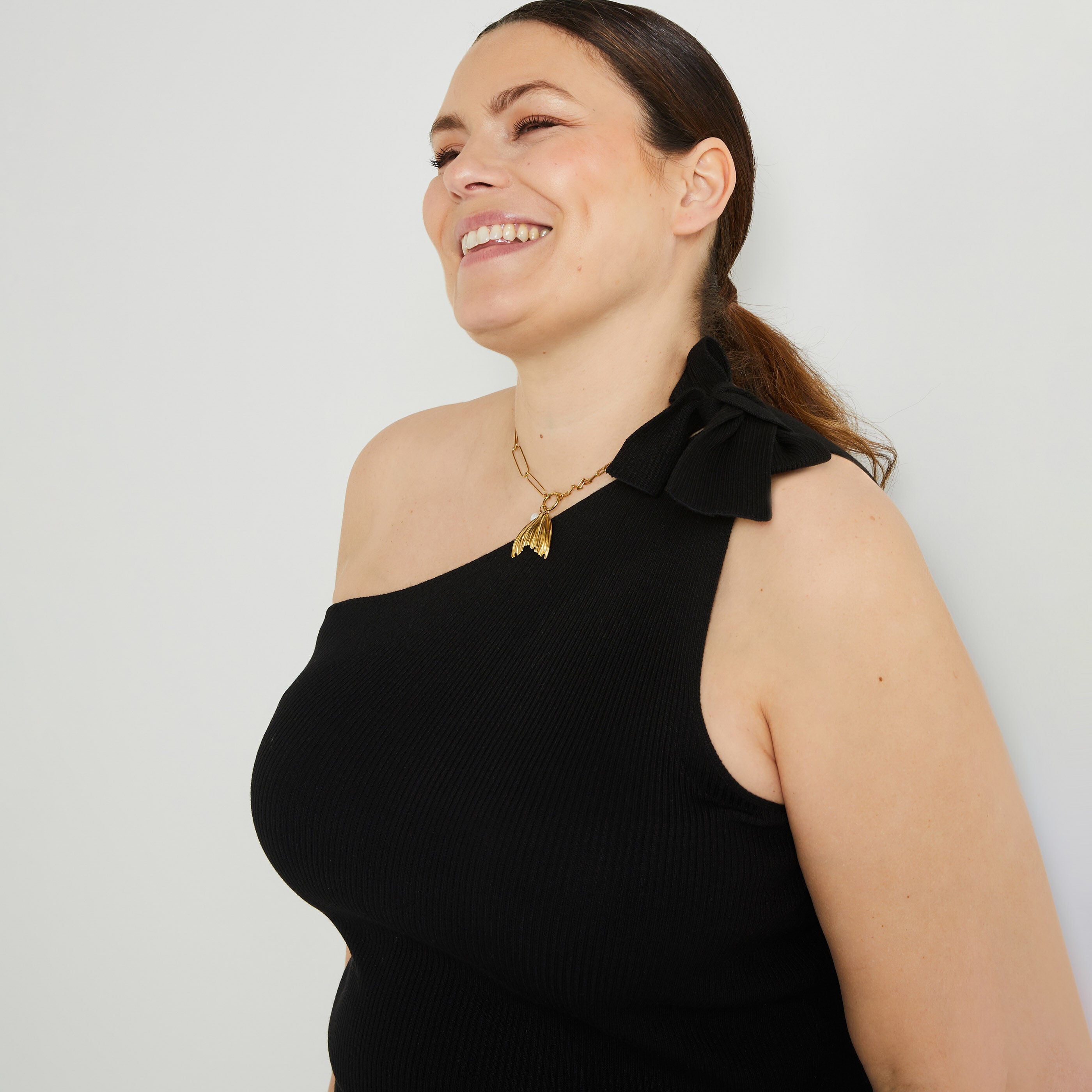 D&eacute;bardeur asym&eacute;trique femme