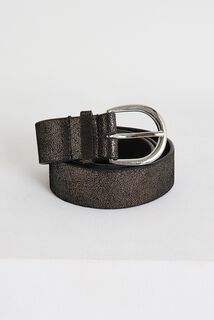 Ceinture croûte de cuir irisé femme