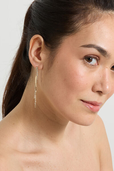 Boucles d'oreilles strassées