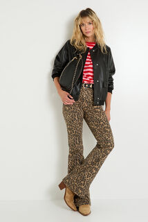 Bomber en simili cuir femme
