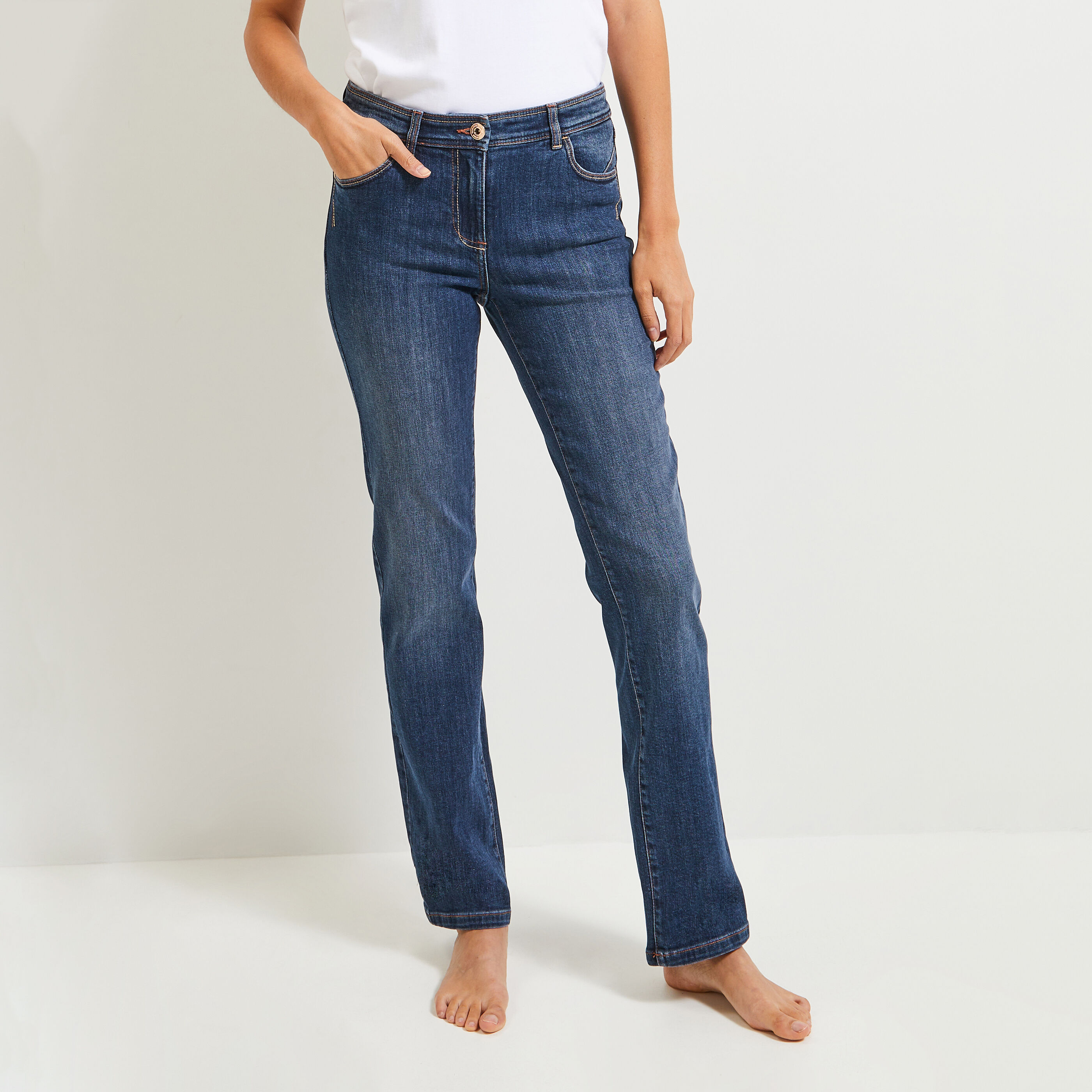 Jean droit NEWYORK femme RINSE Graindemalice