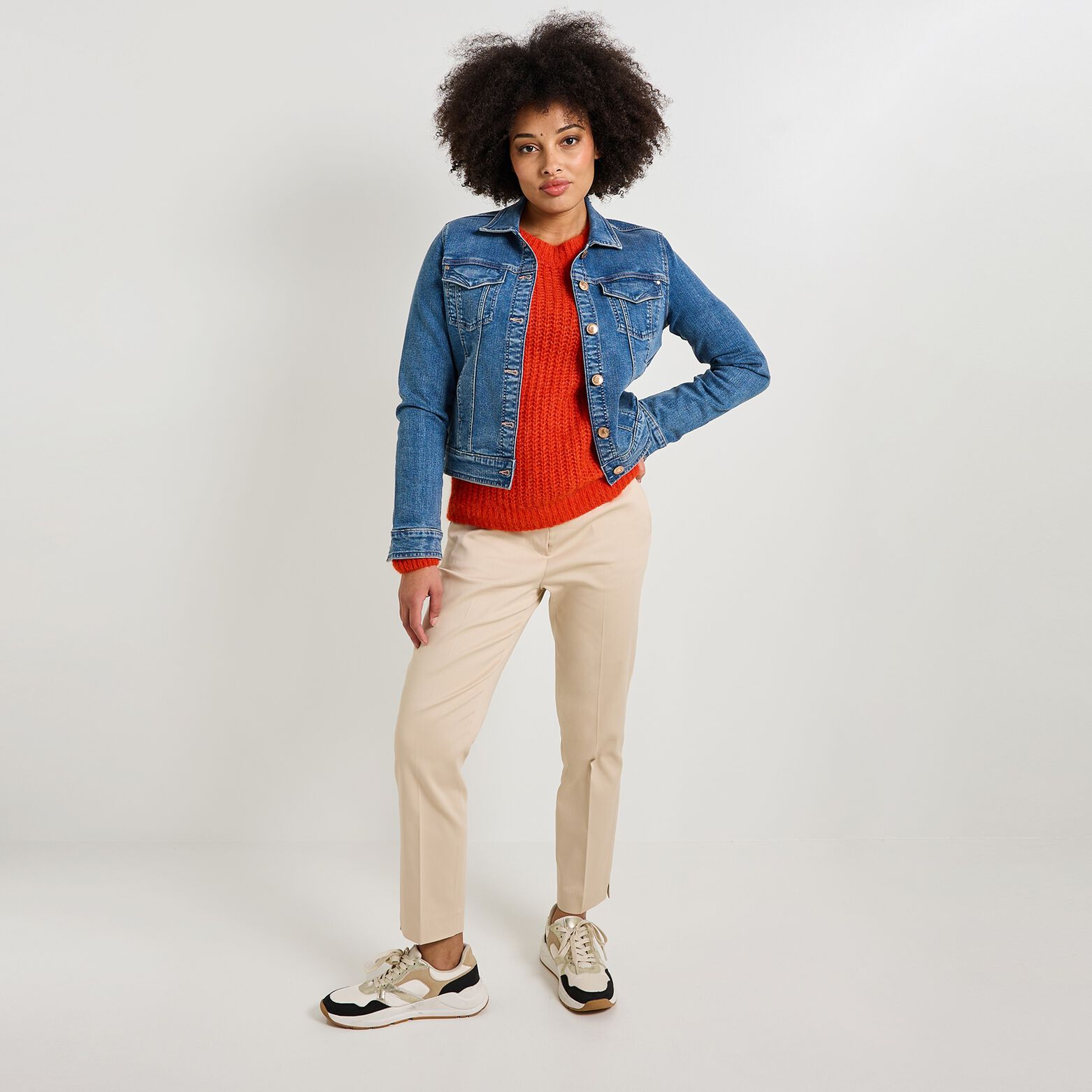 Veste en denim femme