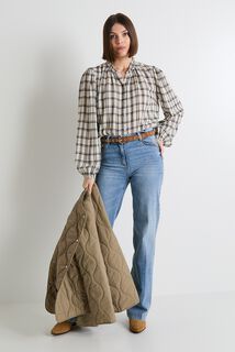 Chemise à carreaux femme