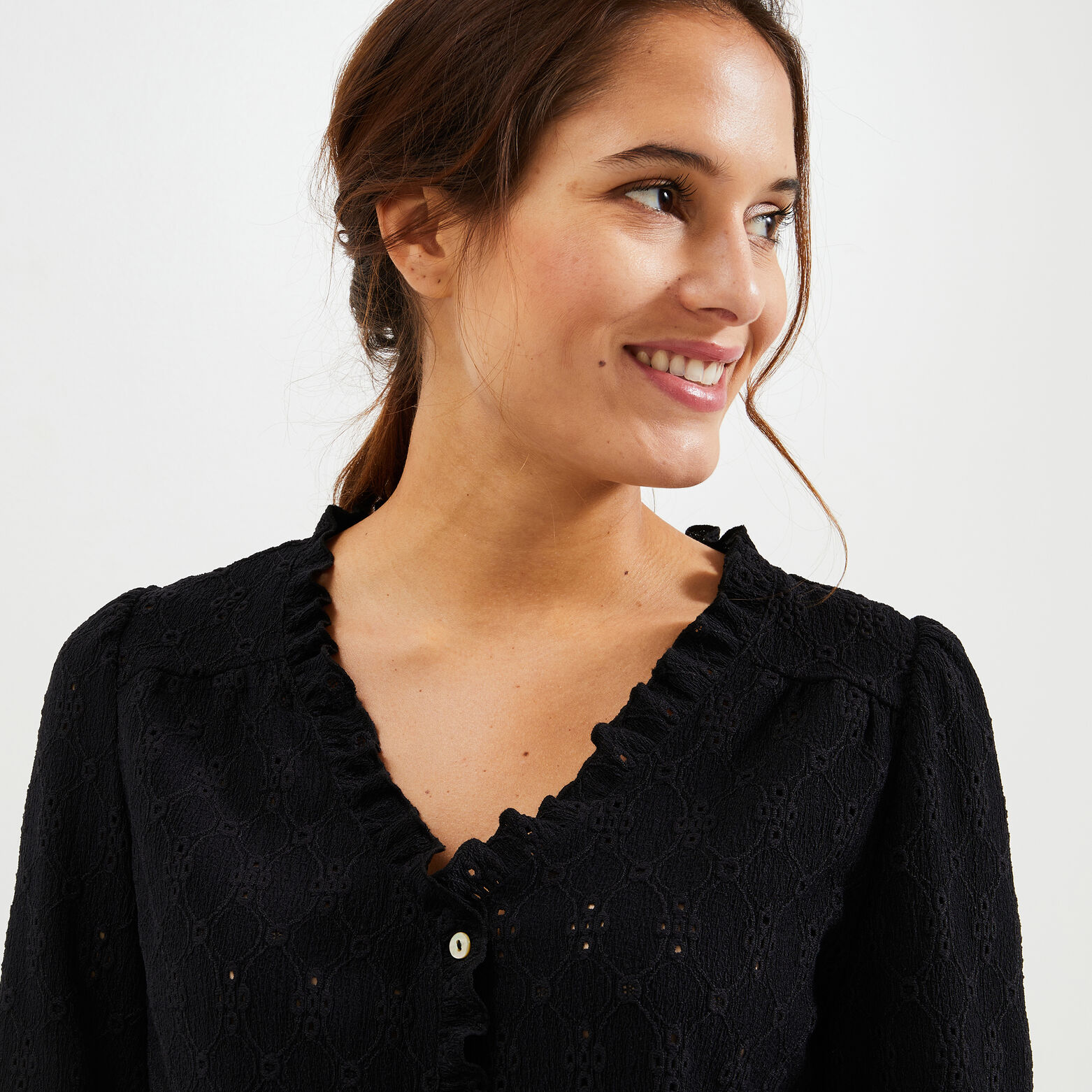Tshirt maille ajourée femme