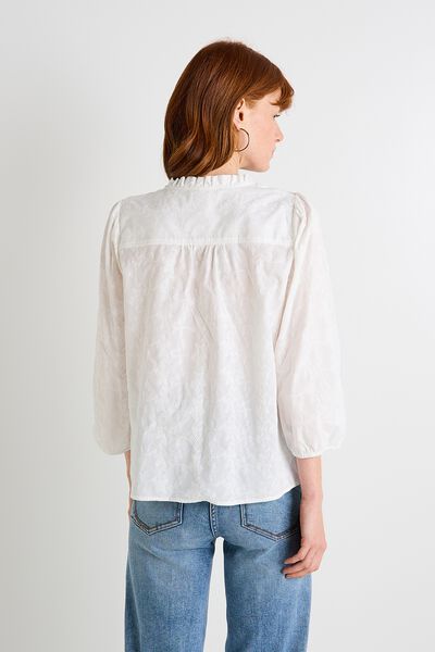 Blouse brodée femme