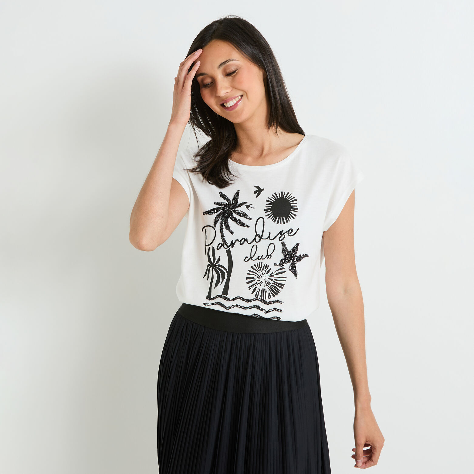 Tshirt col rond femme