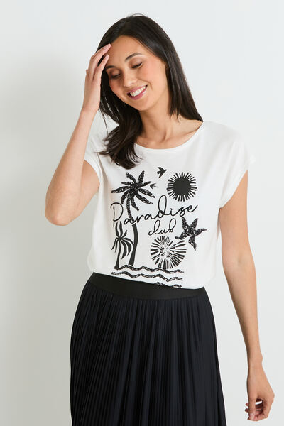 Tshirt col rond femme