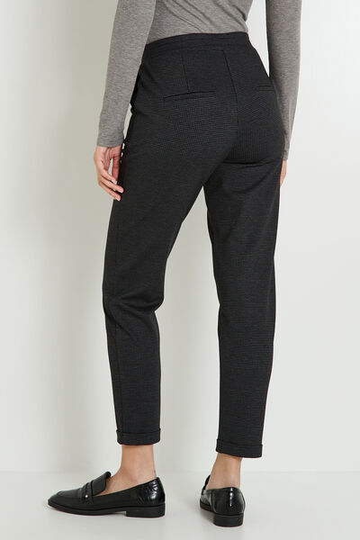 Pantalon en maille jacquard femme