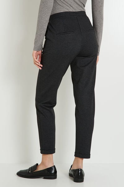Pantalon en maille jacquard femme