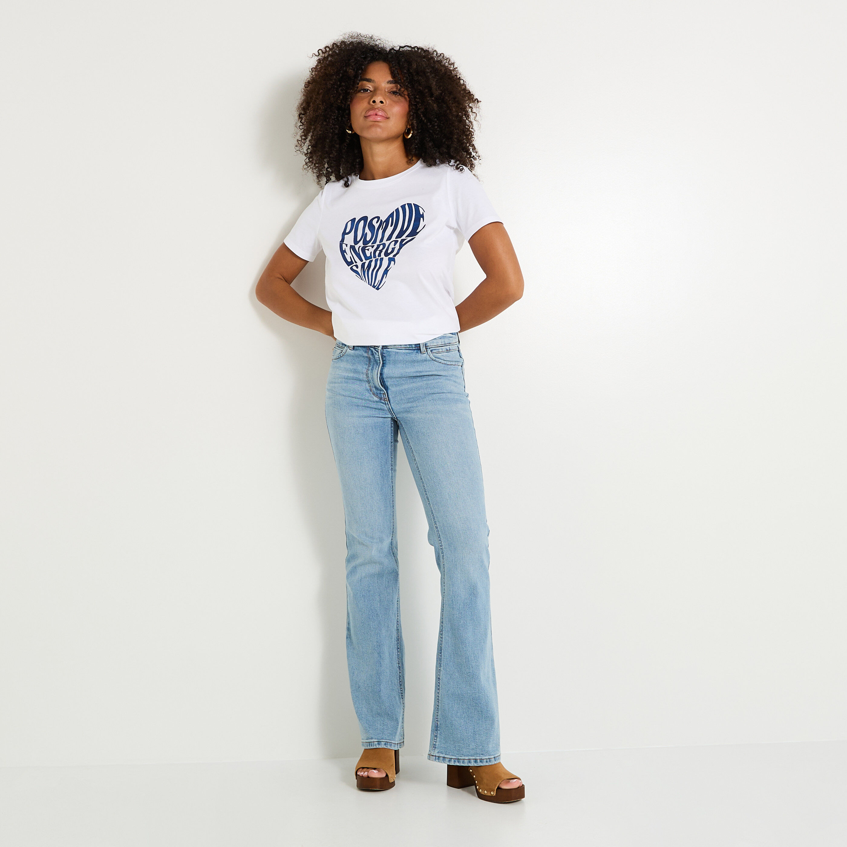 T-shirt col rond femme