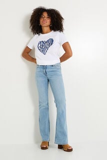 T-shirt col rond femme