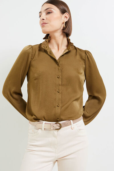 Chemise satin femme