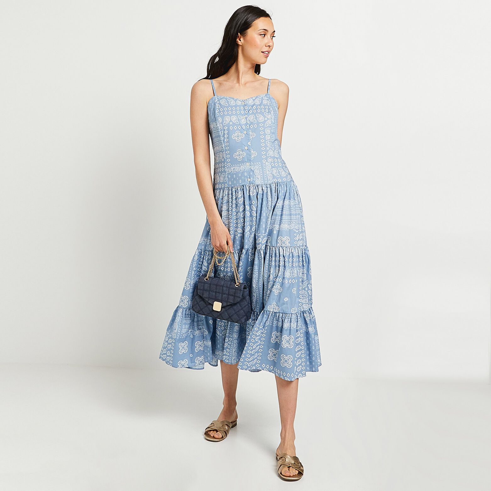 Robe à bretelles femme